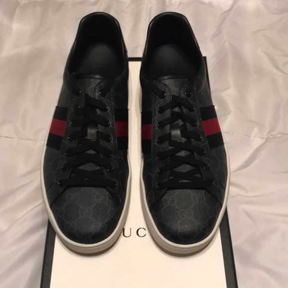 gucci ace gg supreme black